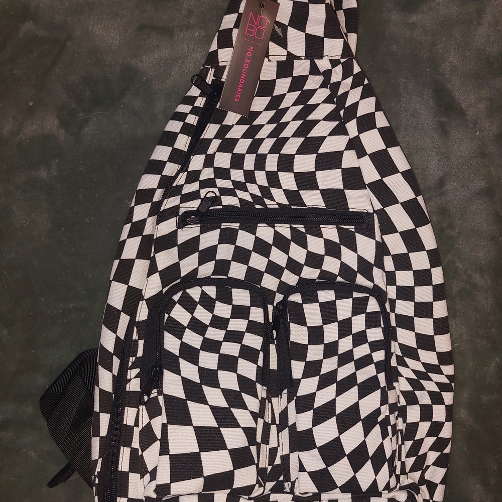 Checkered Sling Backpack - Picture 10 of 11